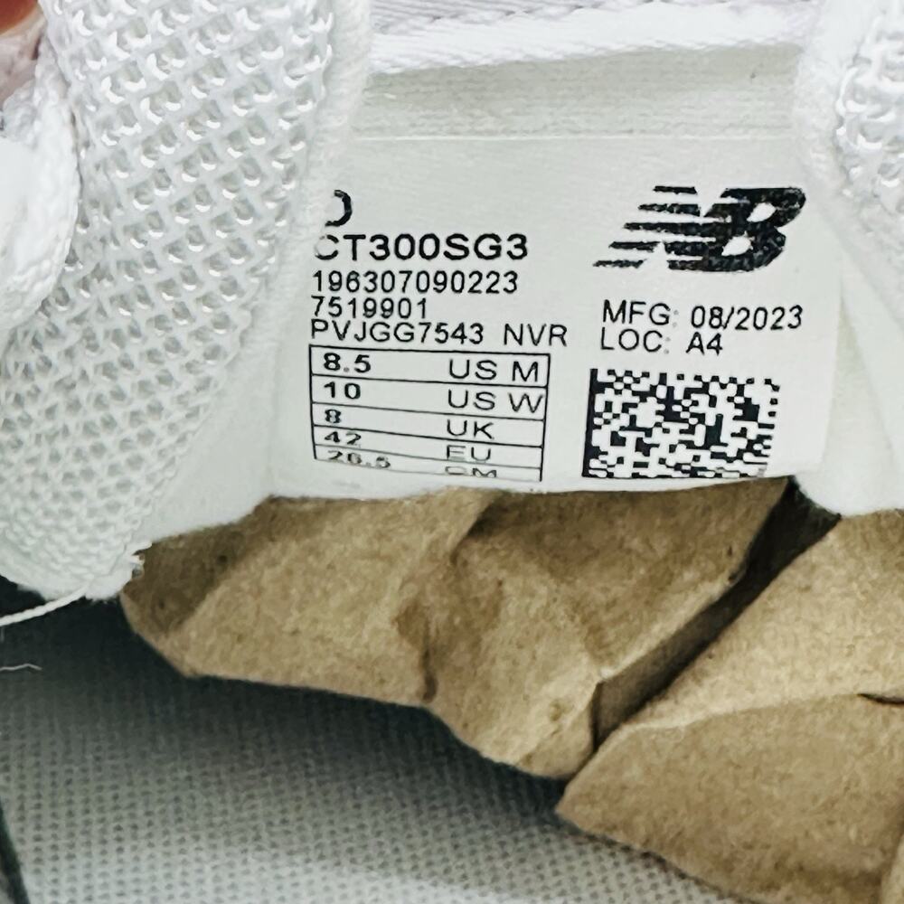 New Balance CT300 v3 Court ‘White/Taupe’ Men’s Sneaker | Size 8.5 (10WMN) - Picture 7 of 7